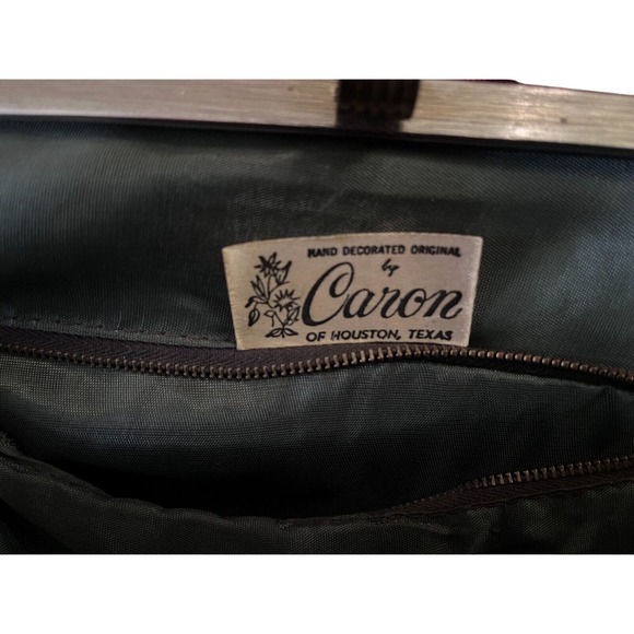 Caron of Houston, TX Vintage Handbag with Velvet, Sequins and Jeweled Design - Picture 6 of 15